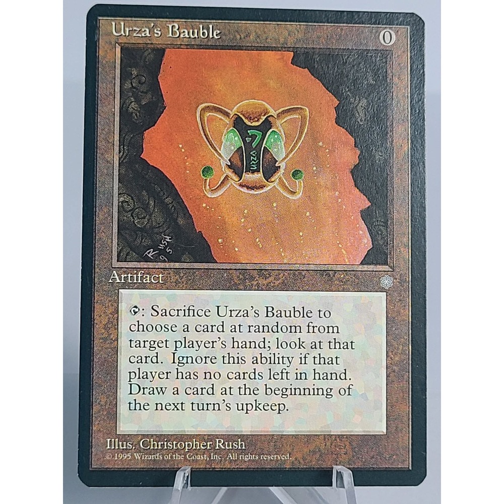 MTG Urza's Bauble Ice Age 1995 Black Border LP Artifact 0 Mana‎ Christopher Rush
